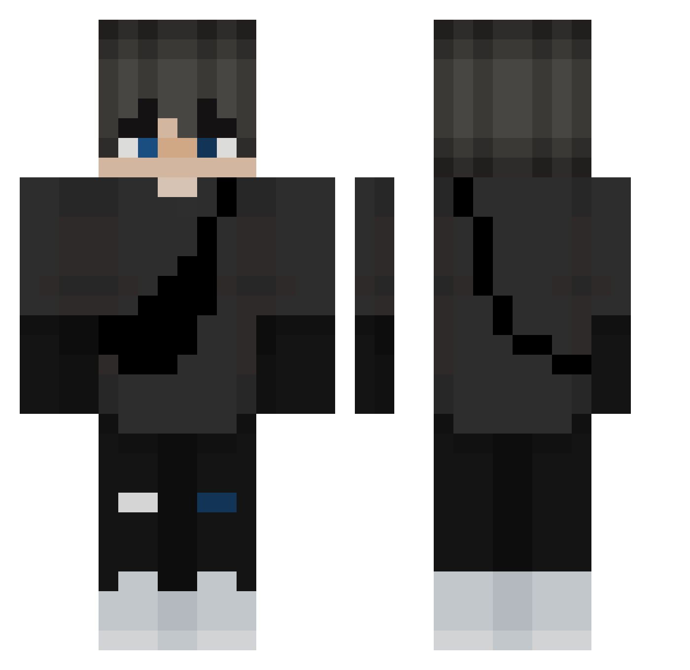 watto Minecraft skin, front and back view