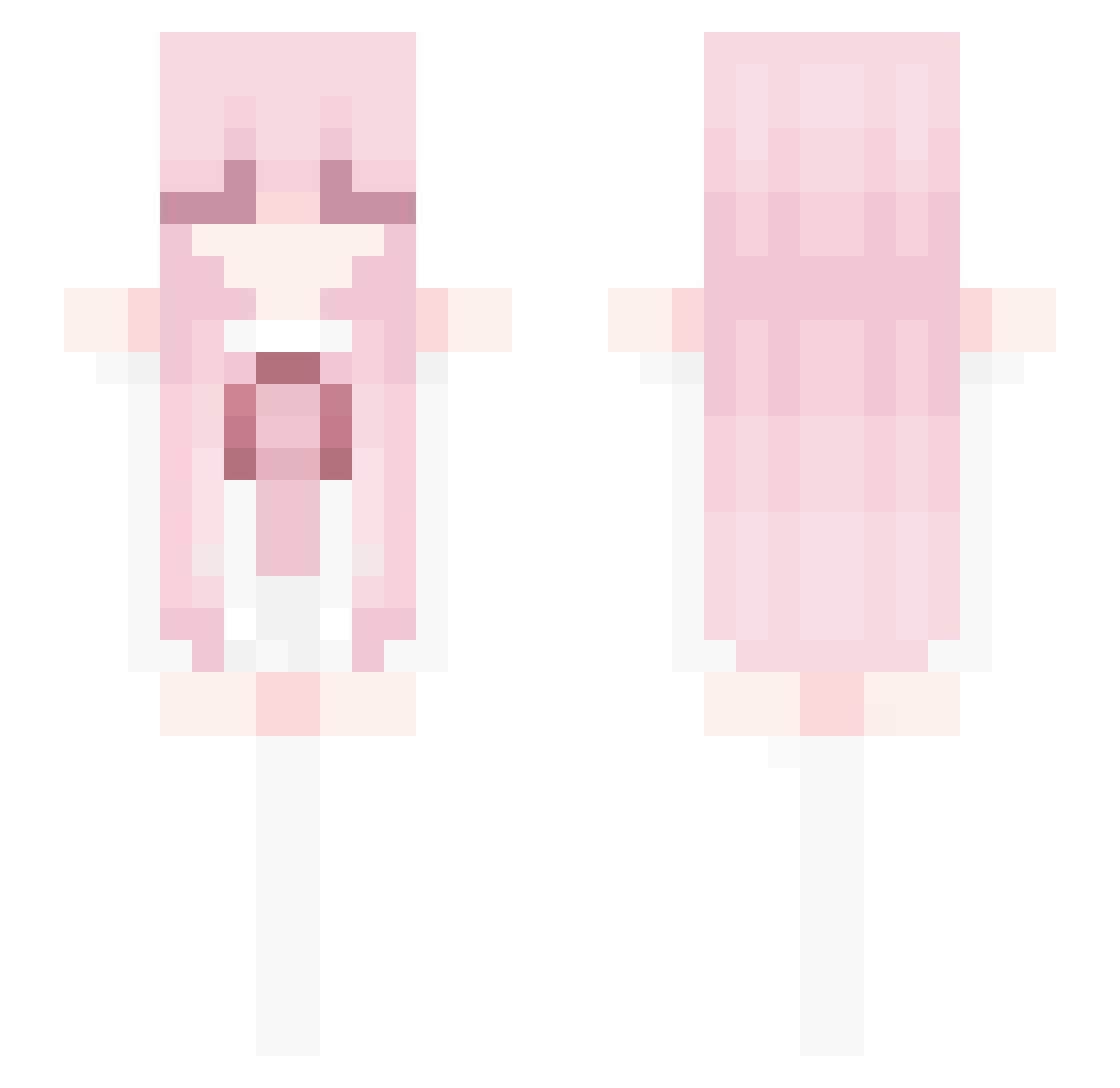YangSuYeon Minecraft skin, front and back view