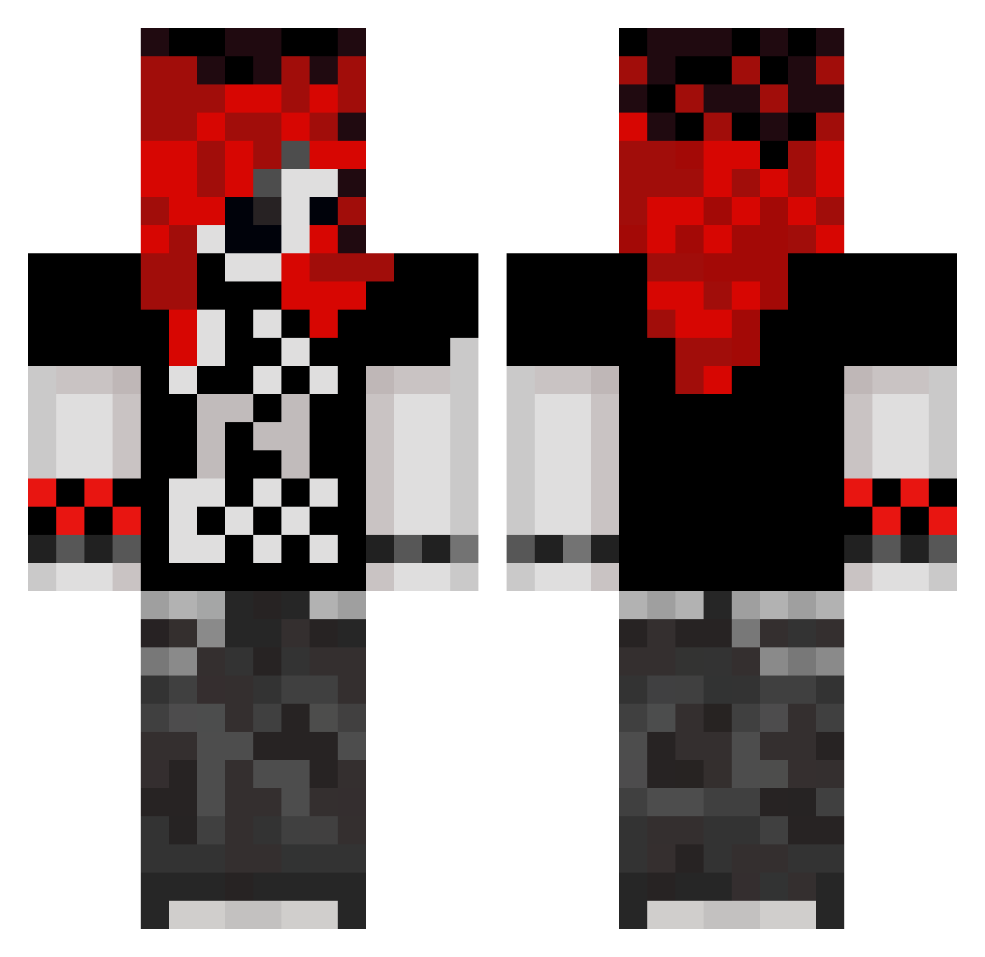 TheBirdPro Minecraft skin, front and back view