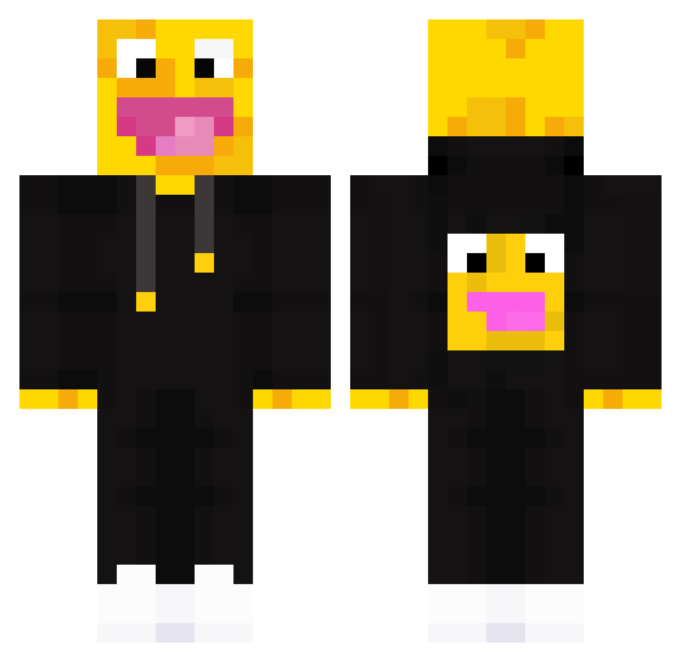 BurnPotatoes_ Minecraft skin, front and back view