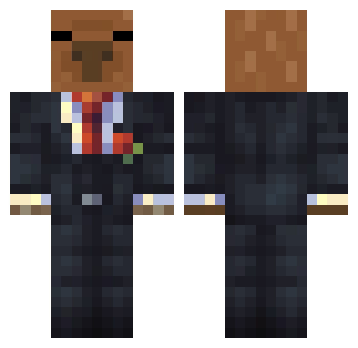 DOOLYWAR342 Minecraft skin, front and back view