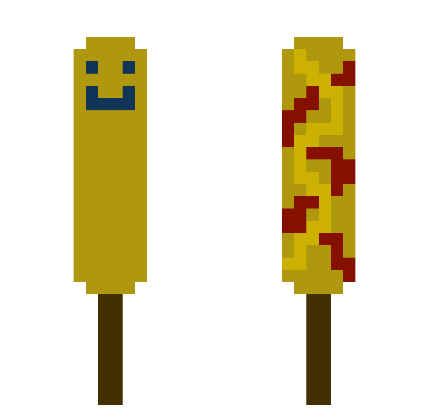 golie10 Minecraft skin, front and back view