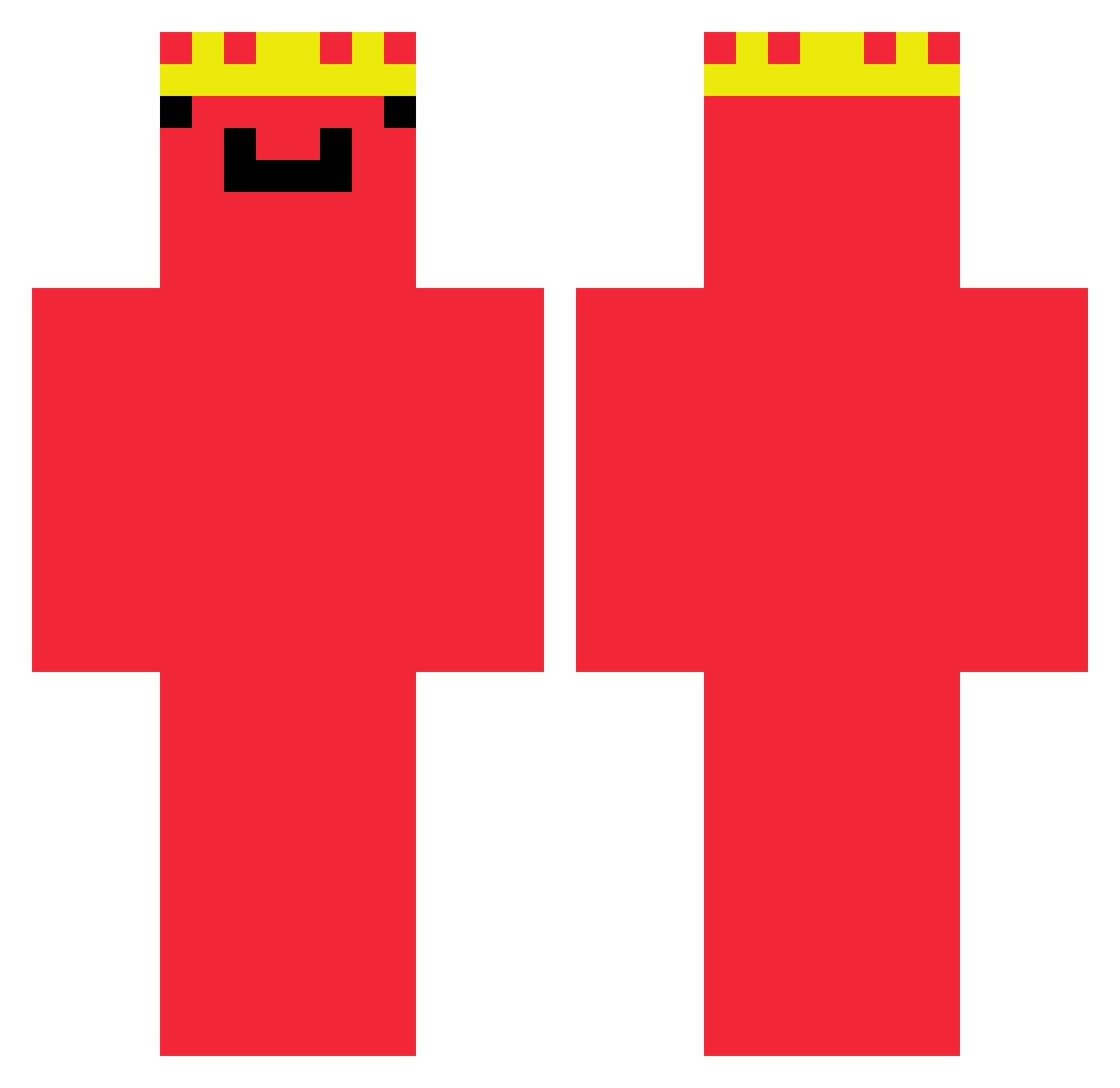 taco4644 Minecraft skin, front and back view