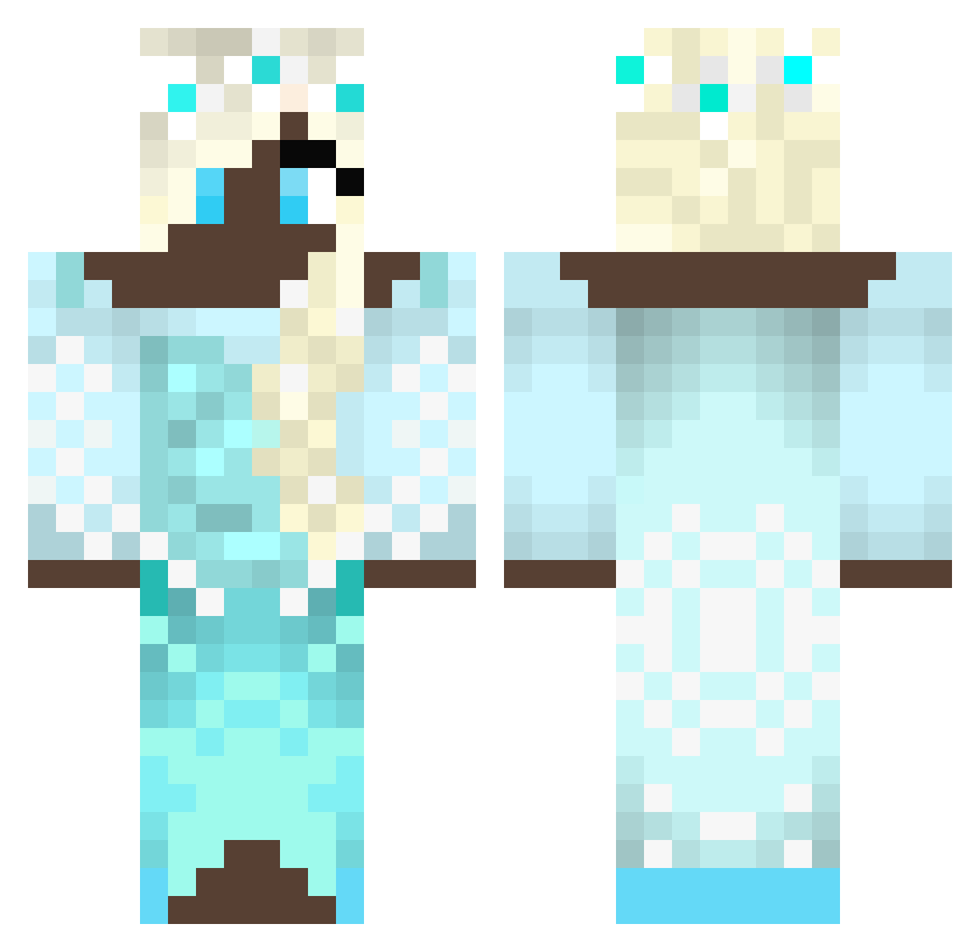 ThatOneGamerX Minecraft skin, front and back view