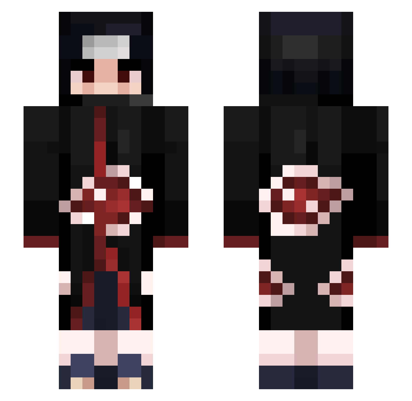 Sleinremah Minecraft skin, front and back view