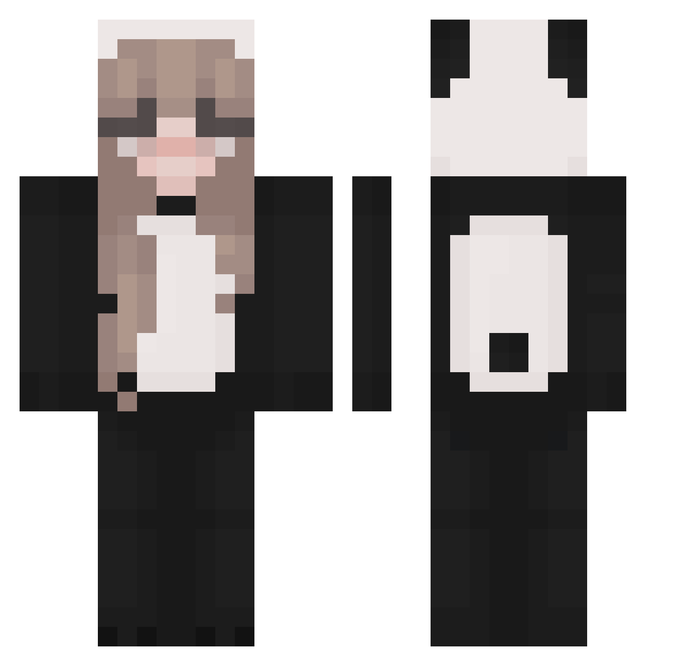 lornnnaaa Minecraft skin, front and back view