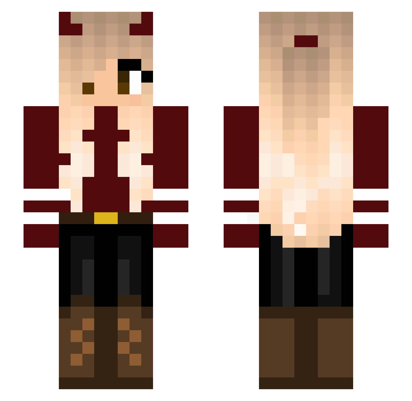 urfavlove_ Minecraft skin, front and back view