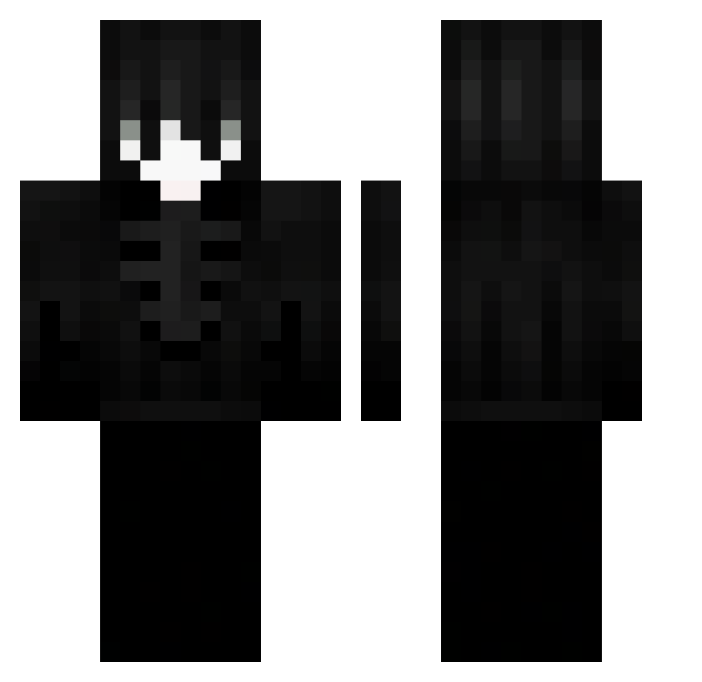 OKSYM0RON Minecraft skin, front and back view