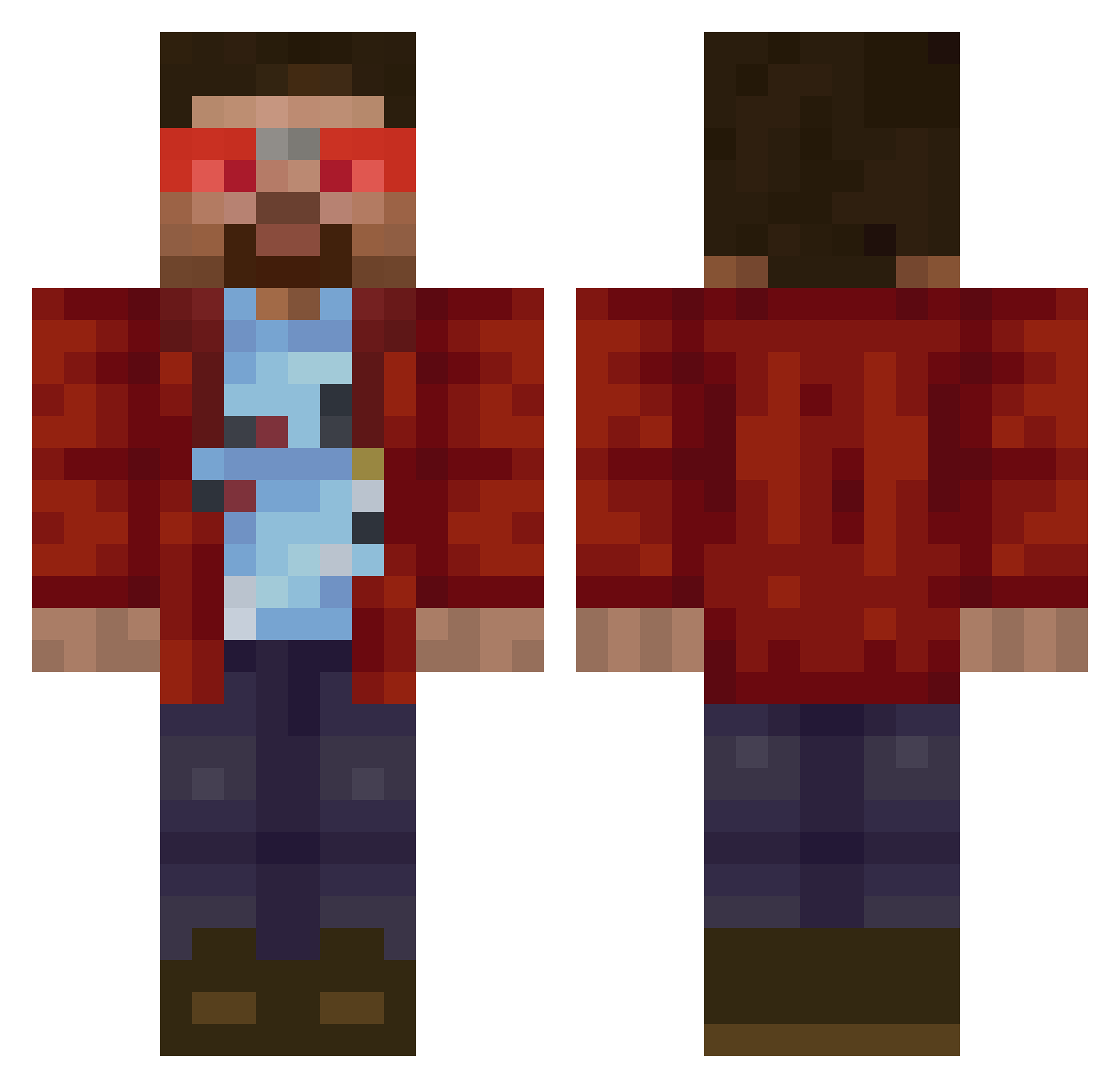 ZeroSoul_ Minecraft skin, front and back view