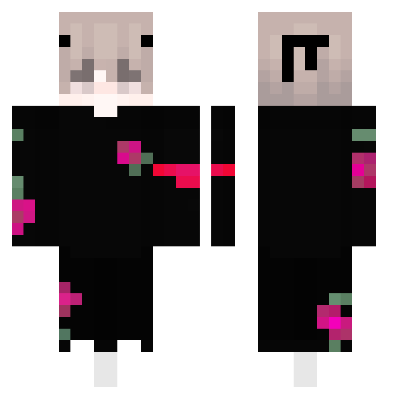 Tajlandia_ Minecraft skin, front and back view