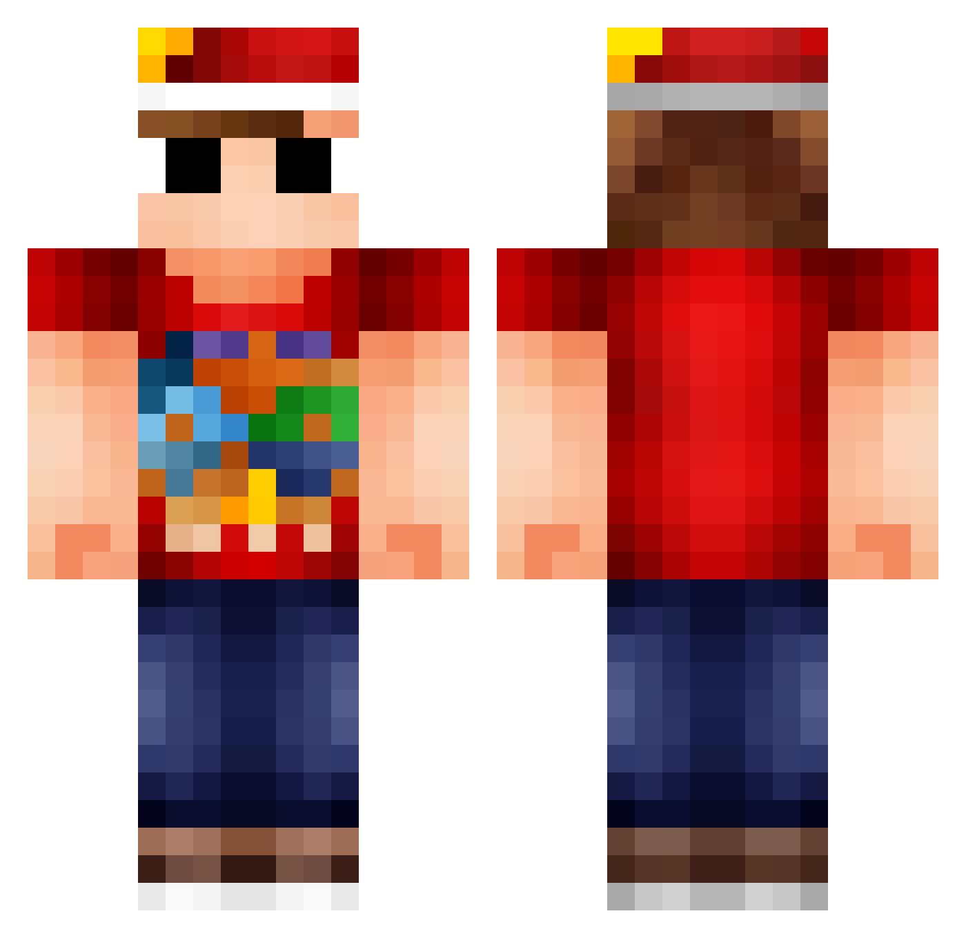 MengSanghPooh Minecraft skin, front and back view