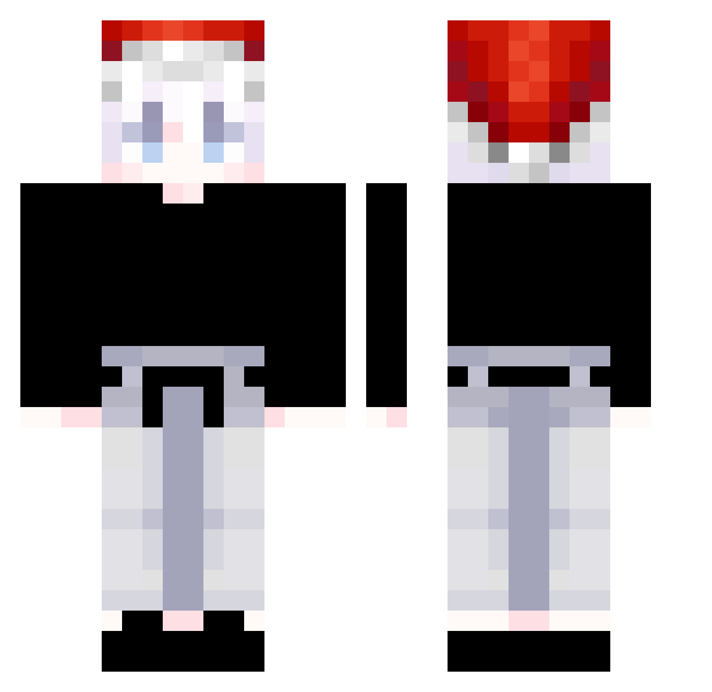 ThijmenS6 Minecraft skin, front and back view