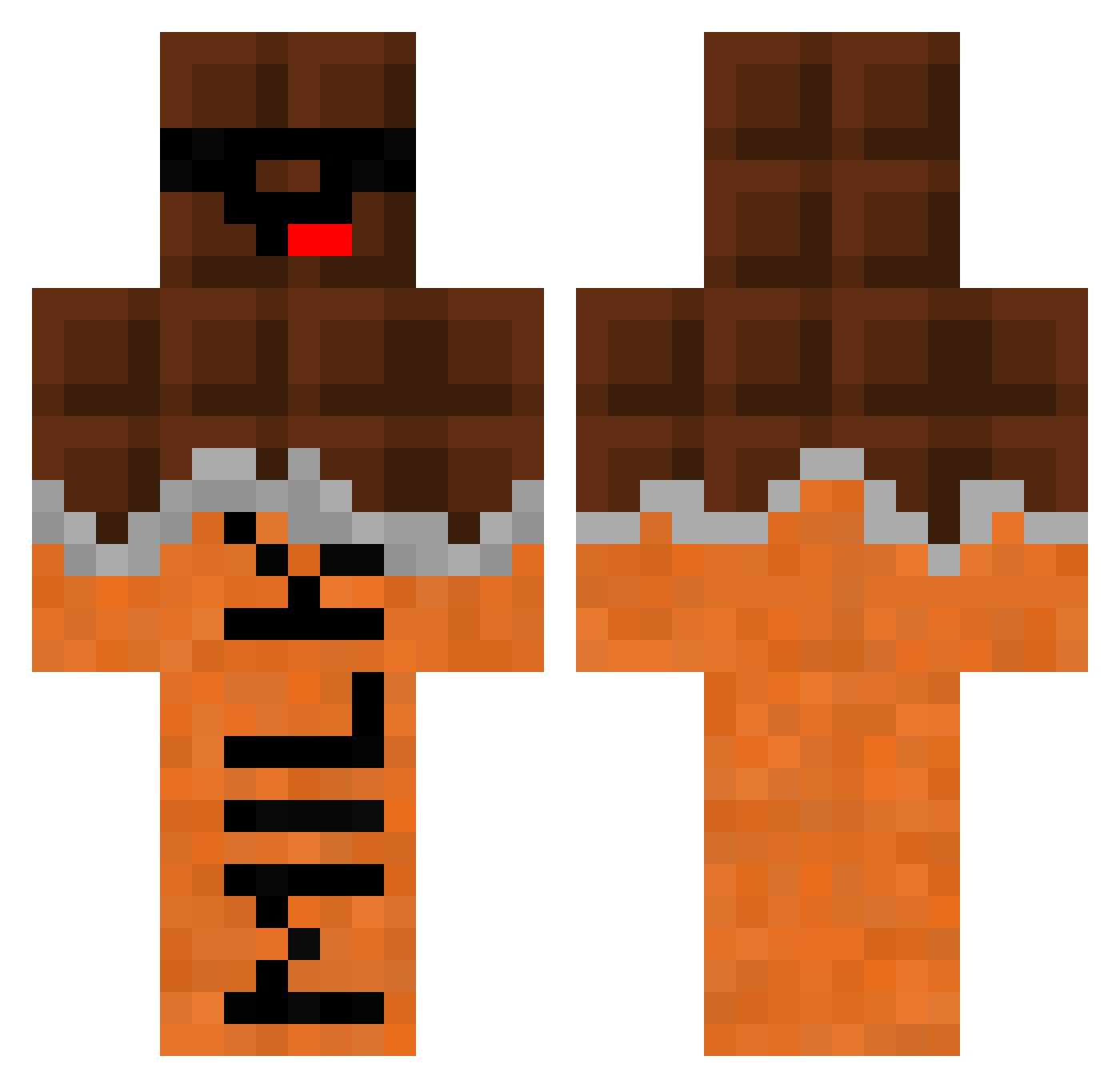 _S4ltCzE Minecraft skin, front and back view