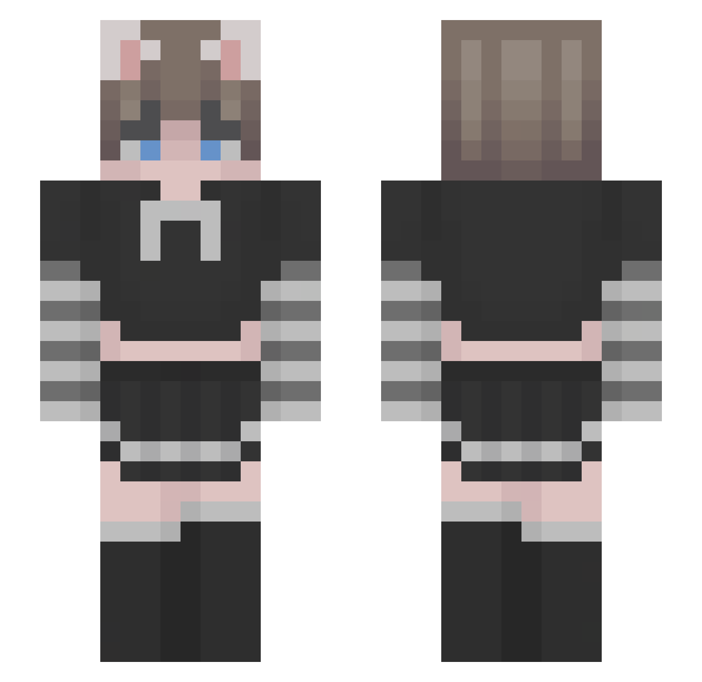 SL98_ Minecraft skin, front and back view