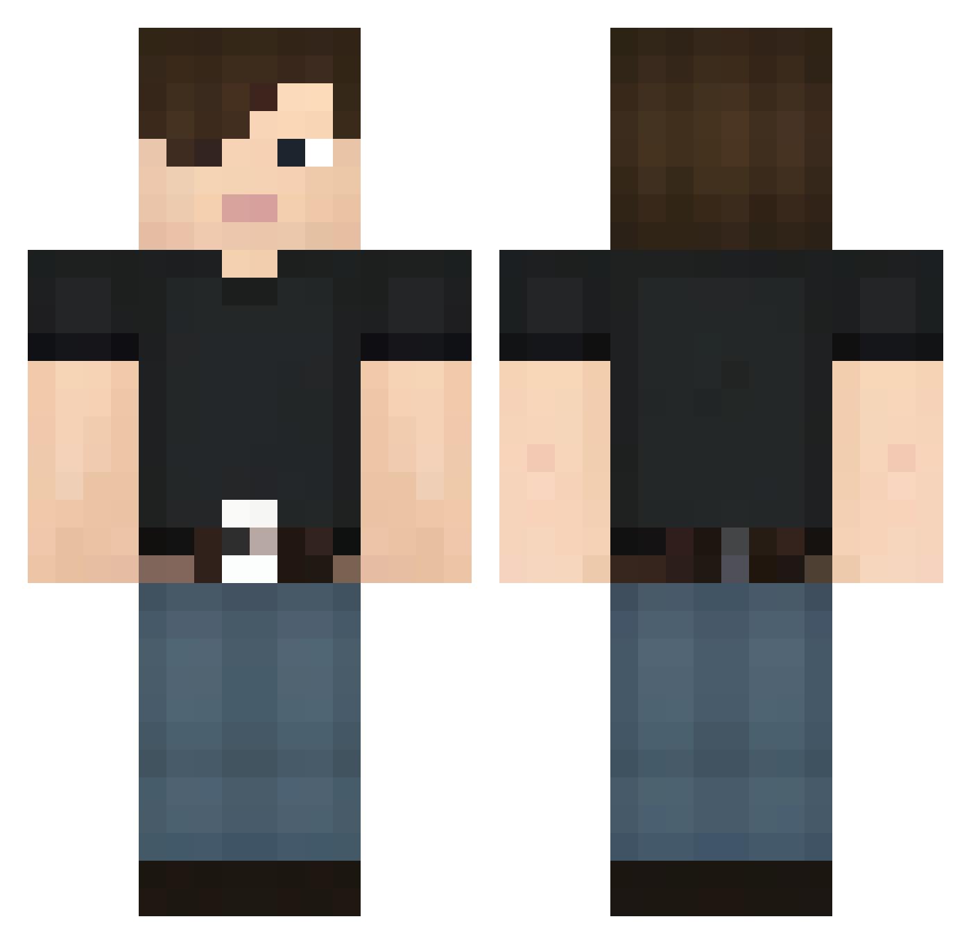 OneSuch Minecraft skin, front and back view