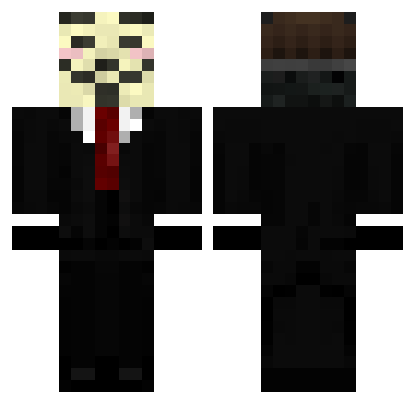 Gamemaster1111 Minecraft skin, front and back view