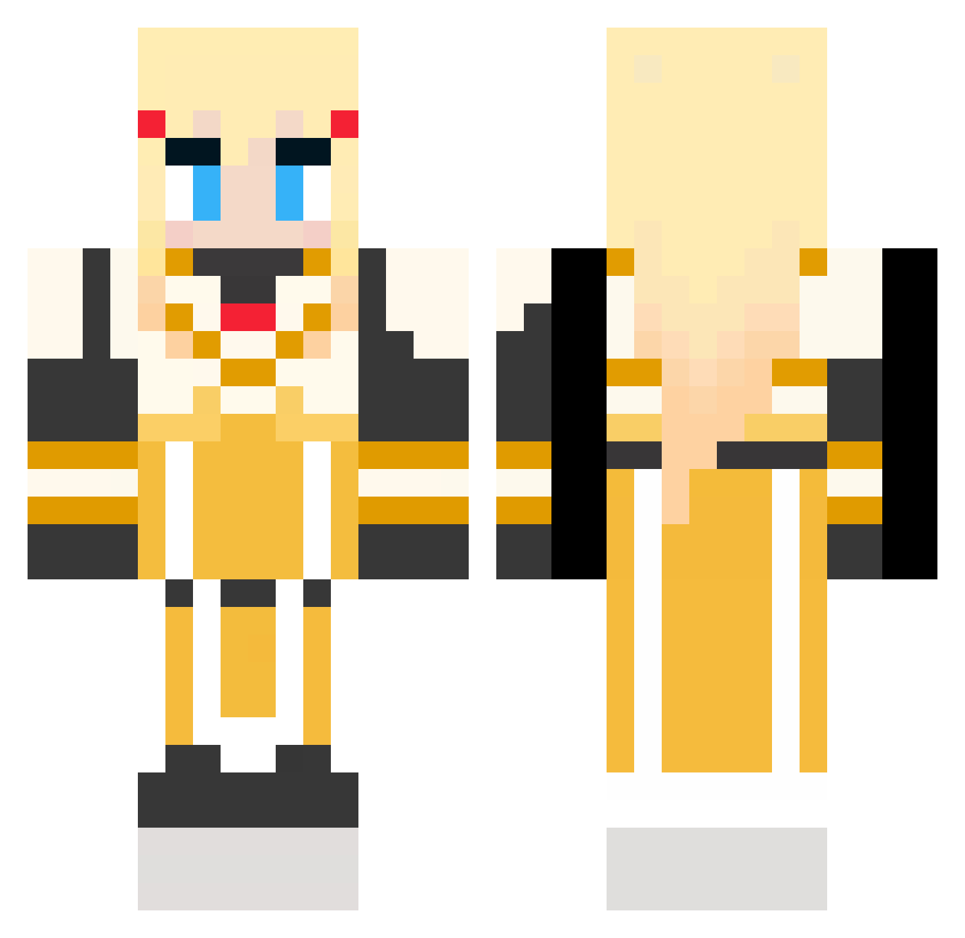 LilTaurus Minecraft skin, front and back view