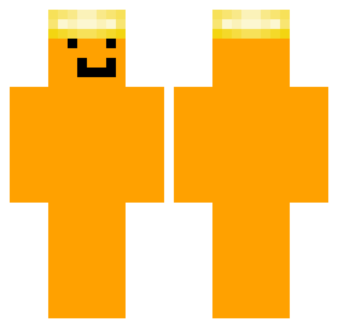 Regrip Minecraft skin, front and back view
