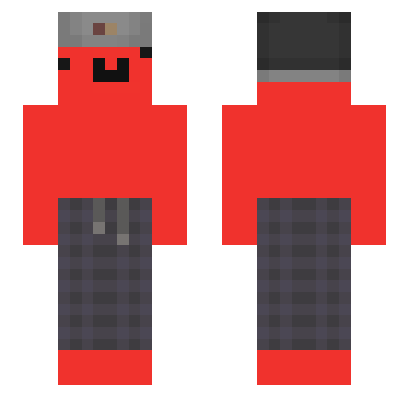 iwantsnothing Minecraft skin, front and back view