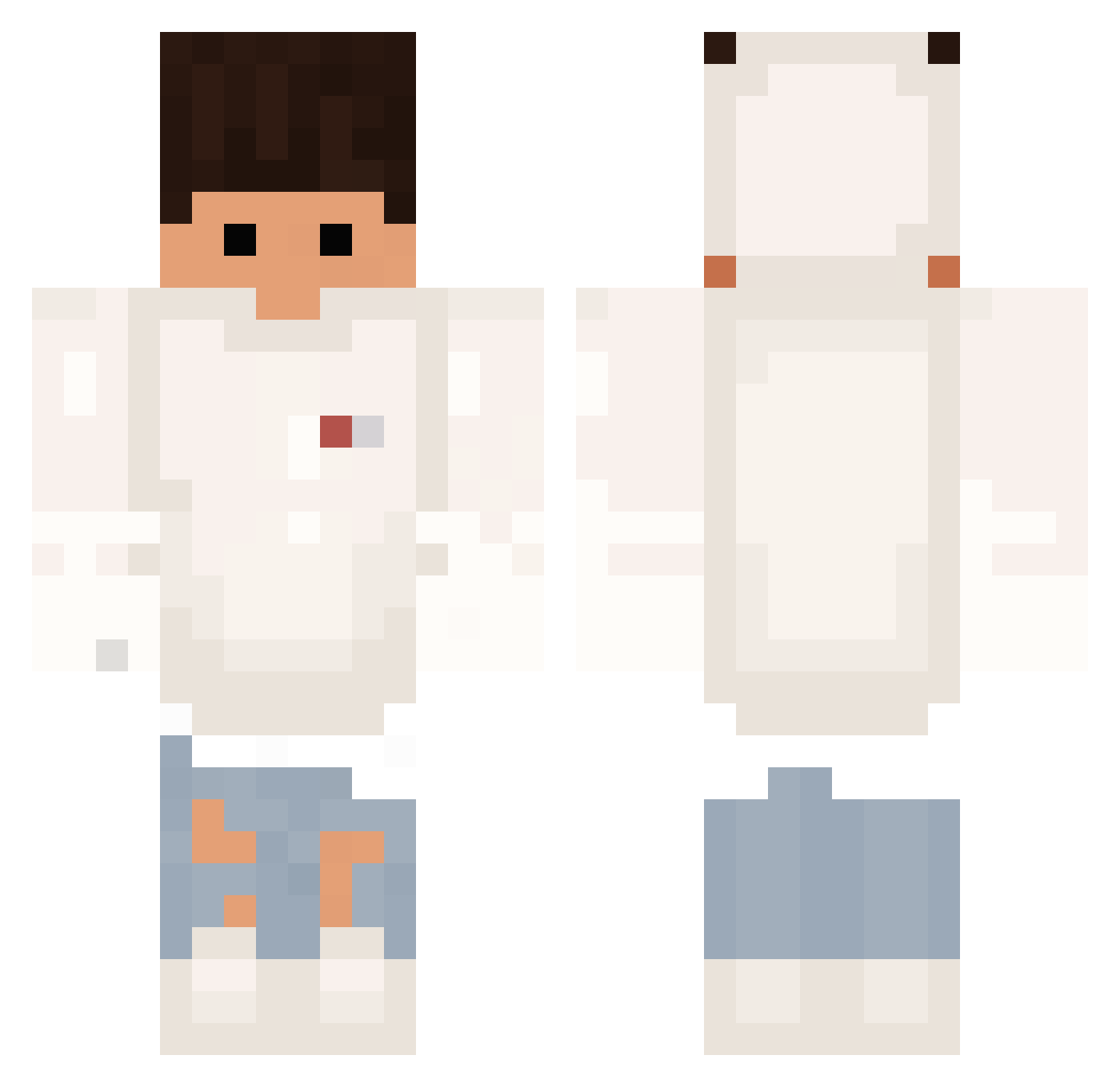 Silva_1299 Minecraft skin, front and back view
