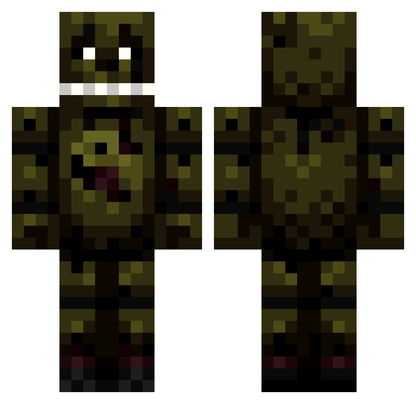 EdgeAv Minecraft skin, front and back view