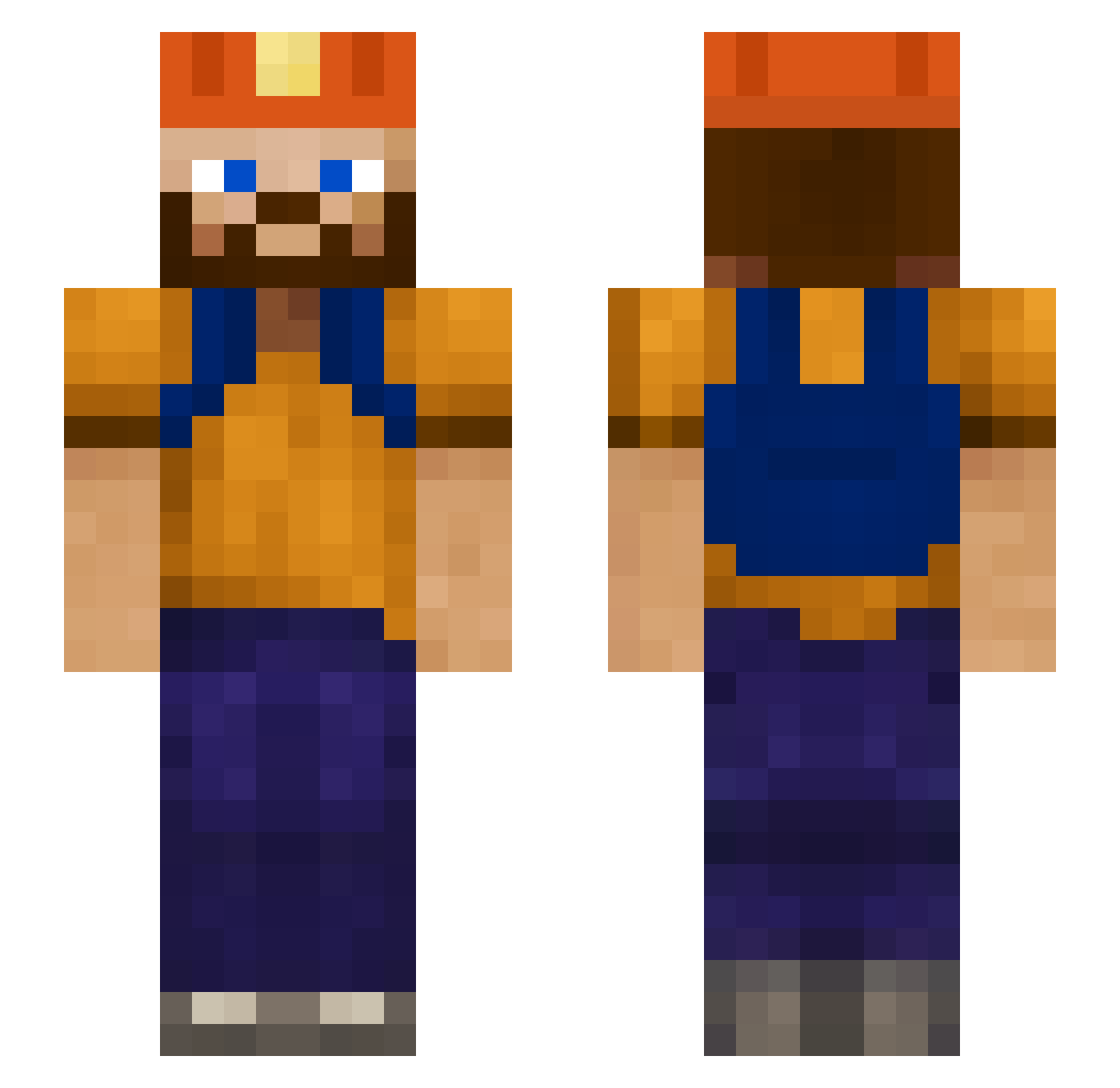 iAyaz_ Minecraft skin, front and back view