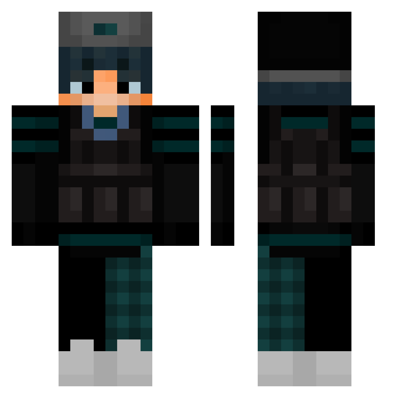 Chaff_7274 Minecraft skin, front and back view