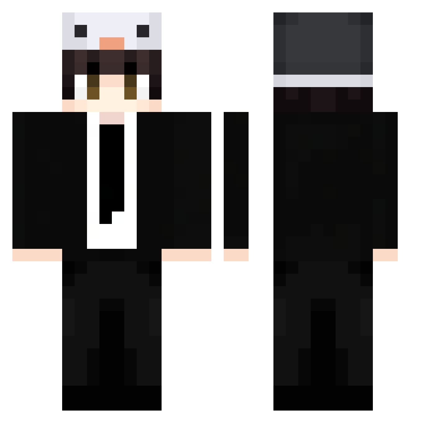 DanteLGames Minecraft skin, front and back view