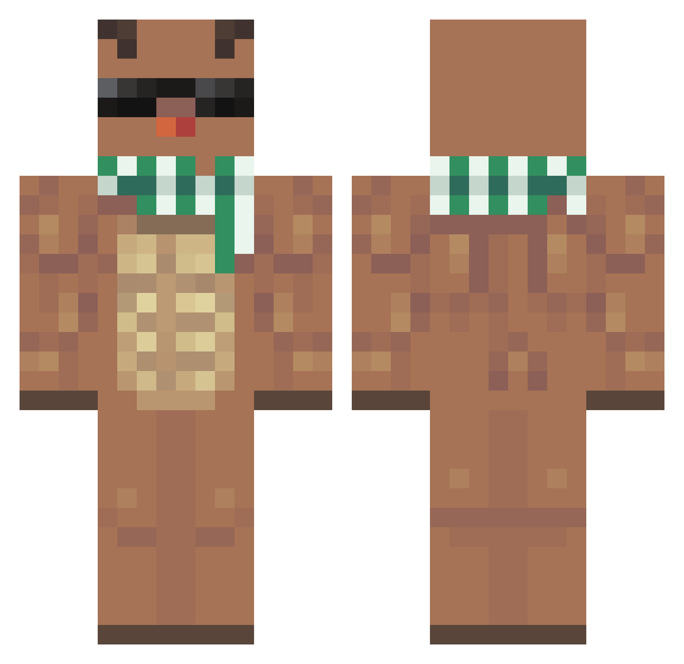 smobile1120 Minecraft skin, front and back view
