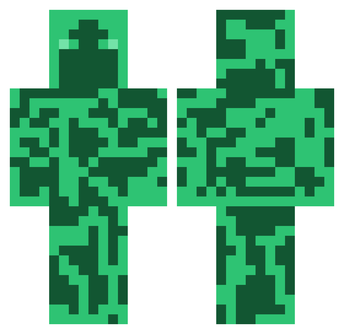 Somegrap Minecraft skin, front and back view