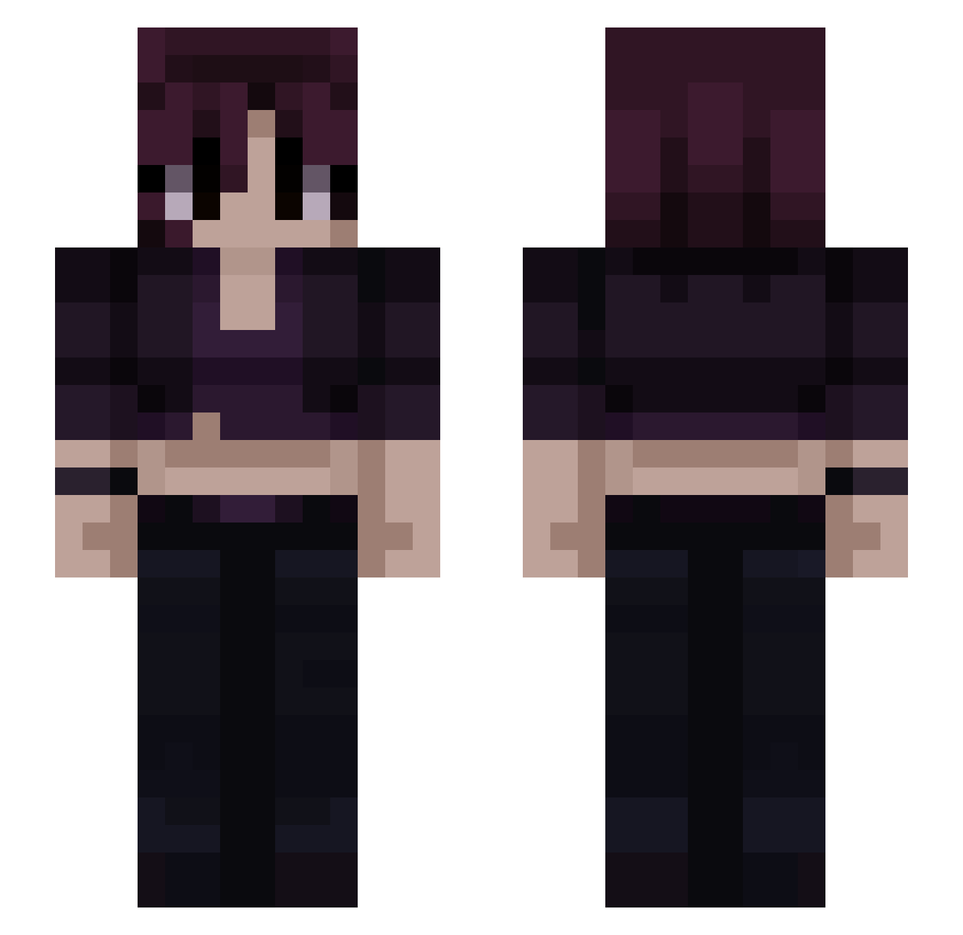 salemwz Minecraft skin, front and back view