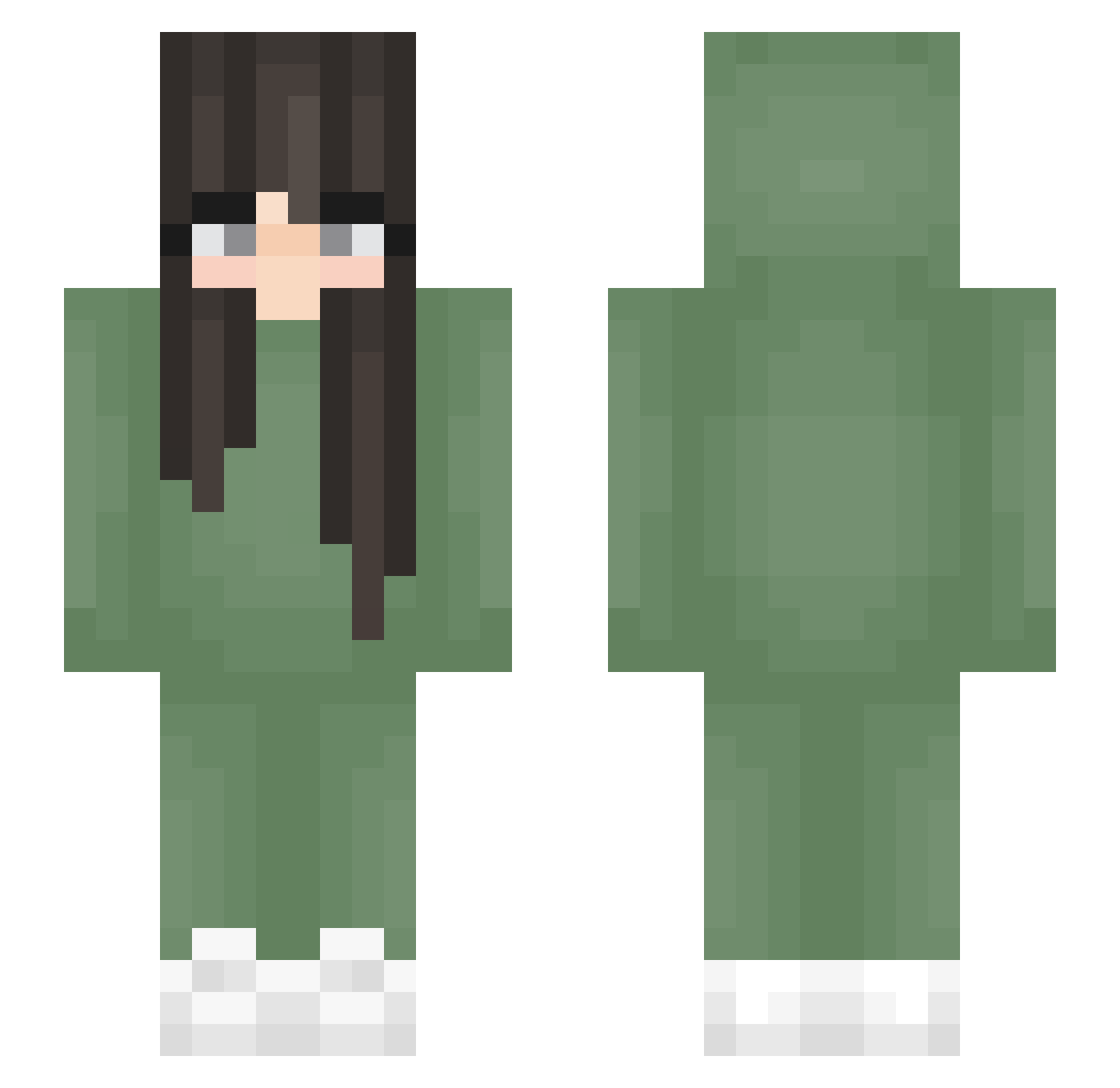 Ali_Kb Minecraft skin, front and back view