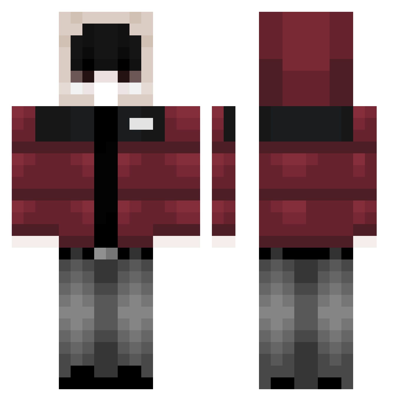 Saidingu_ Minecraft skin, front and back view