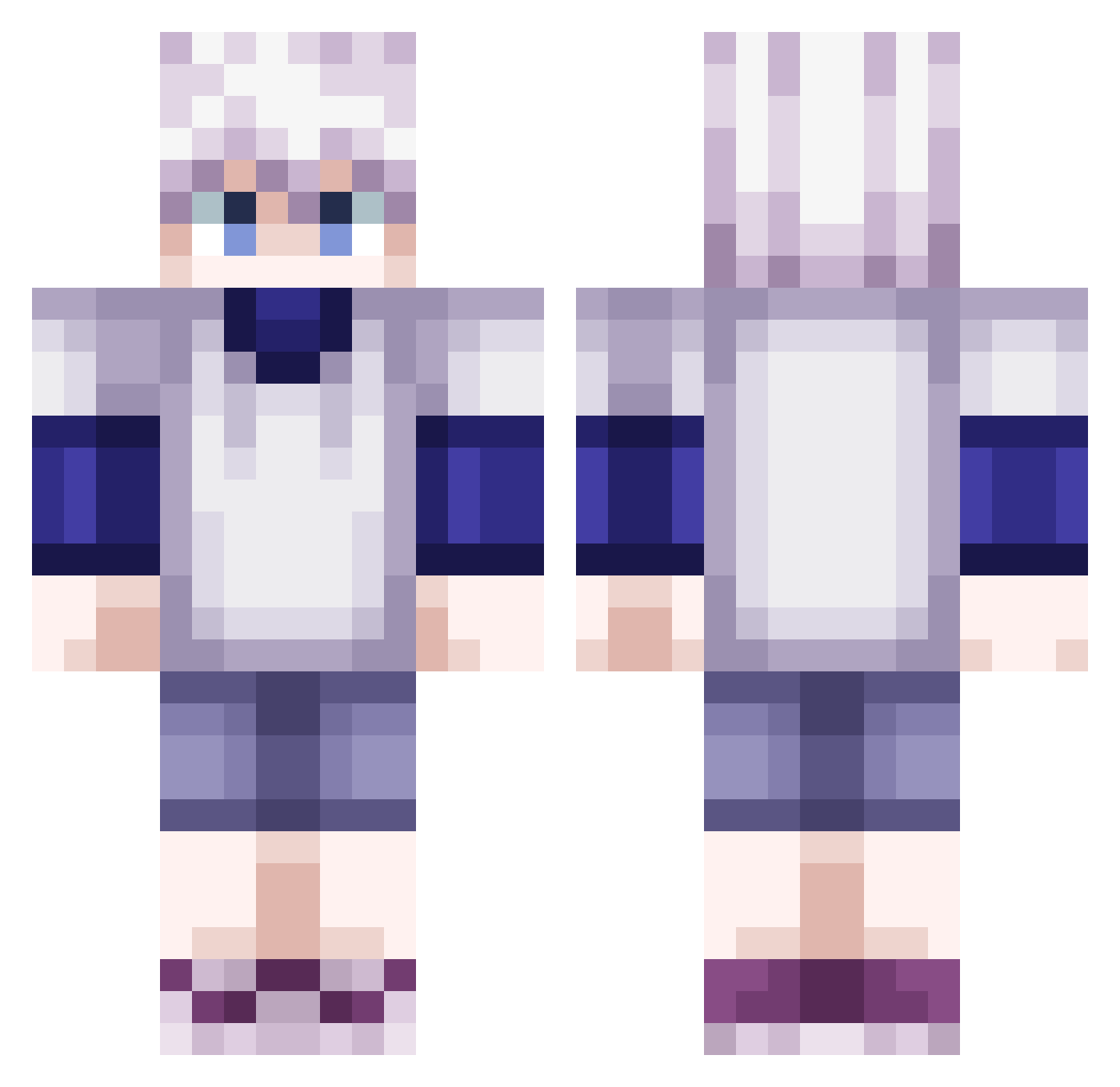 Cyonics_ Minecraft skin, front and back view