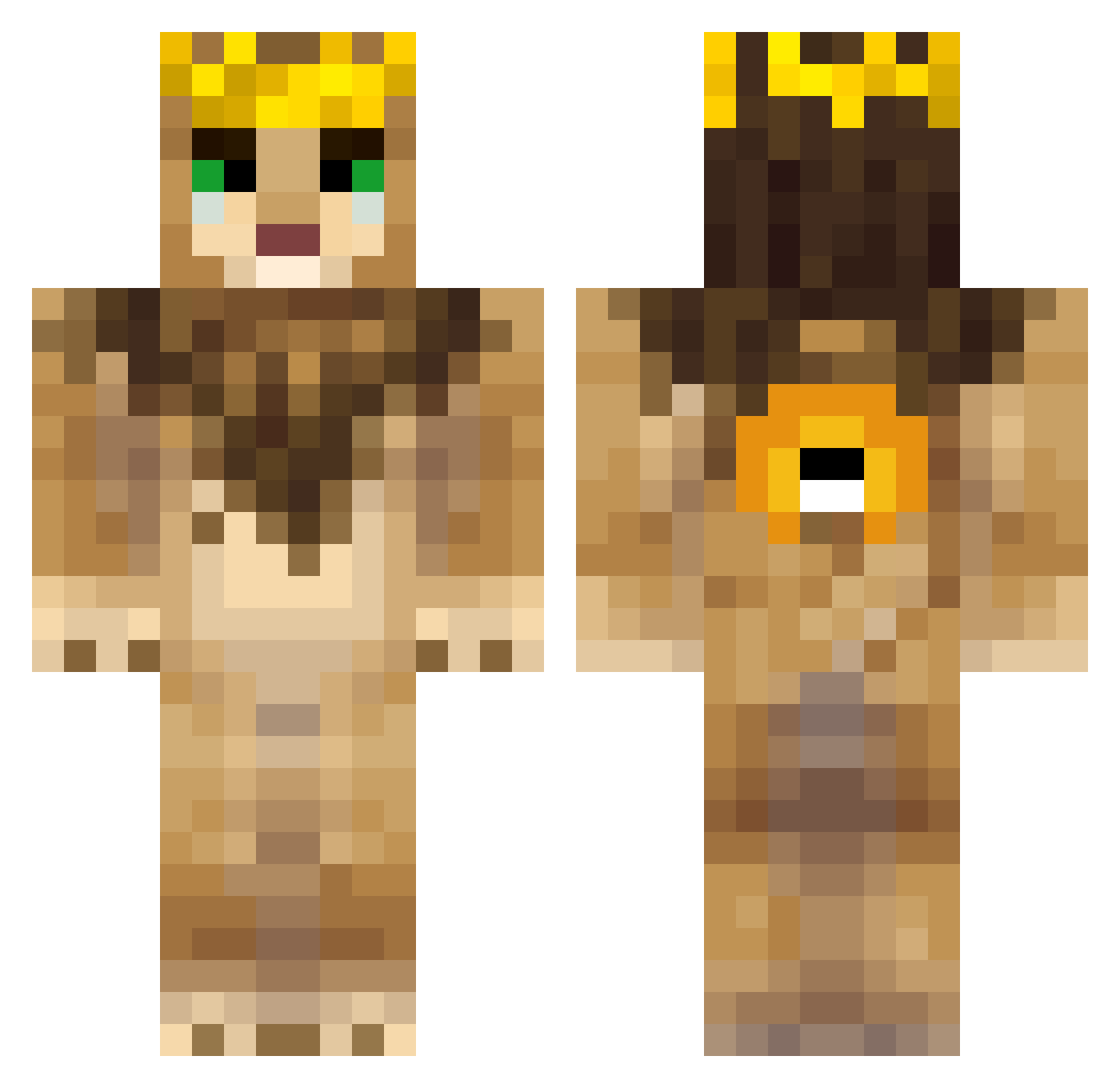 leo20132288 Minecraft skin, front and back view