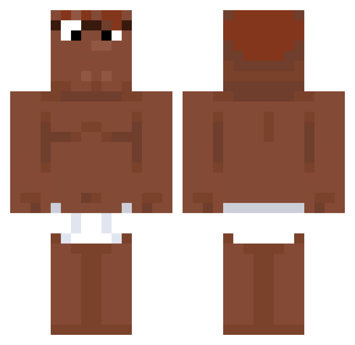Eqoist_ Minecraft skin, front and back view