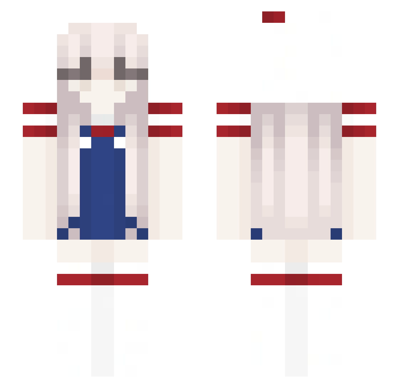 Neksiuu_ Minecraft skin, front and back view