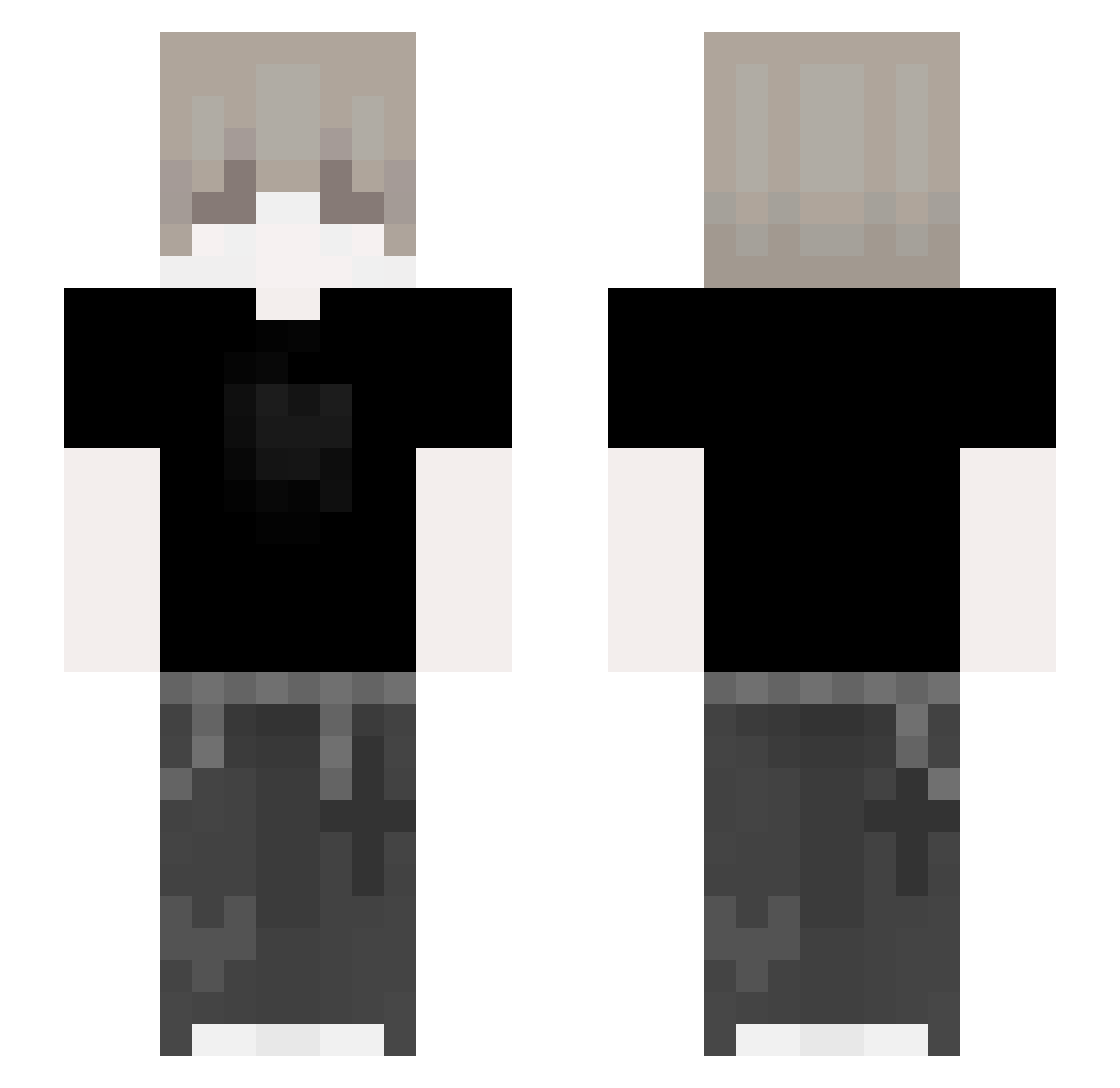 _Zynxis_ Minecraft skin, front and back view
