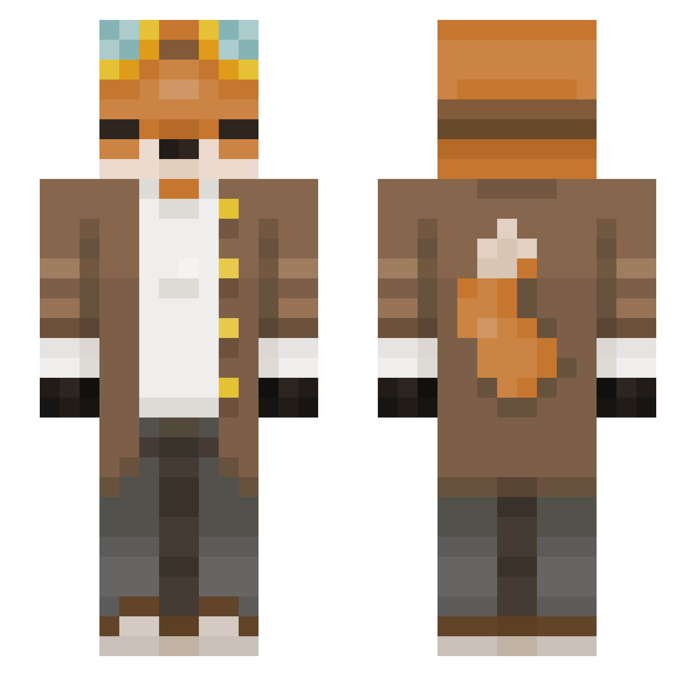 Simply_Owl Minecraft skin, front and back view