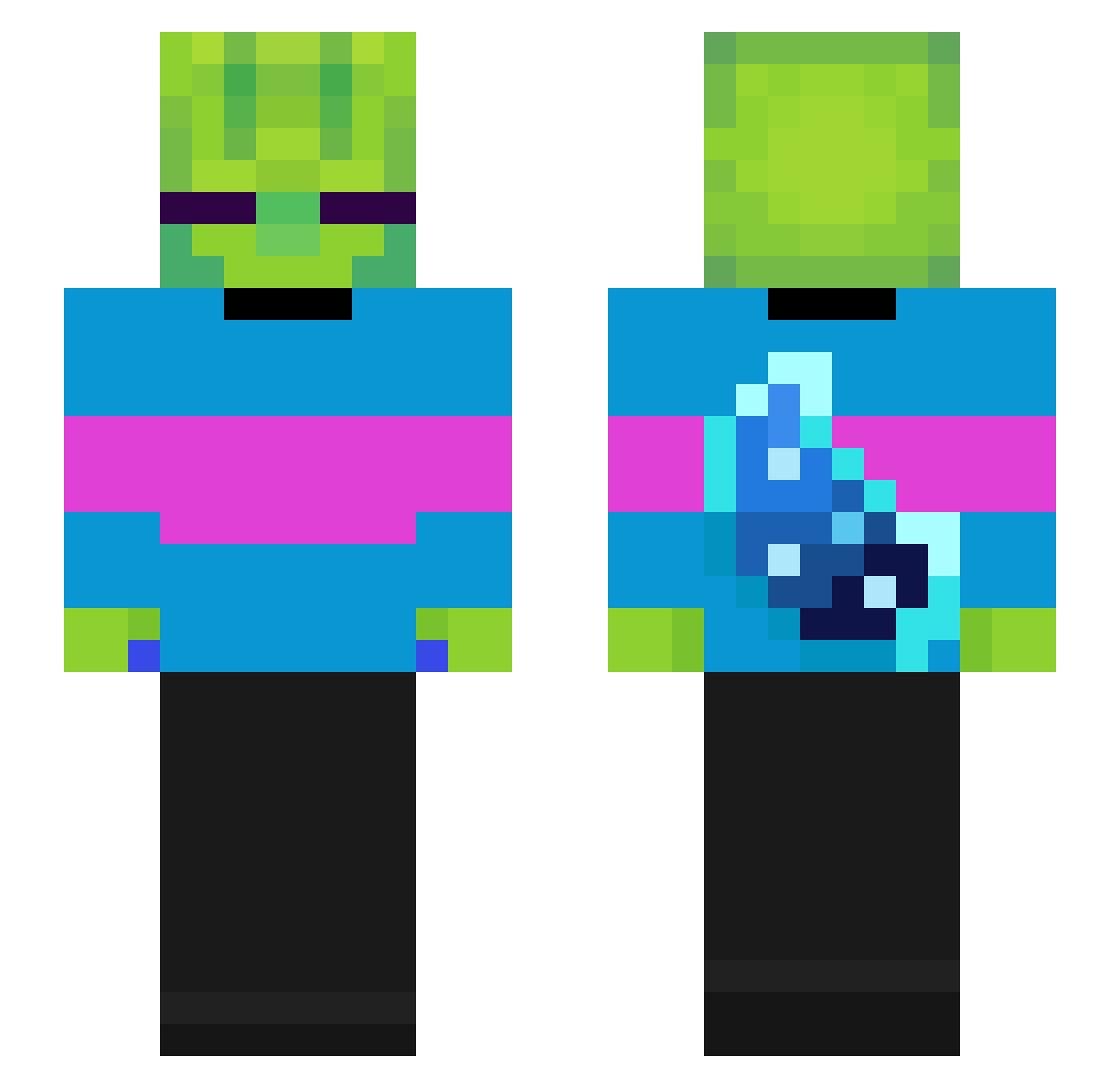 William_K541 Minecraft skin, front and back view