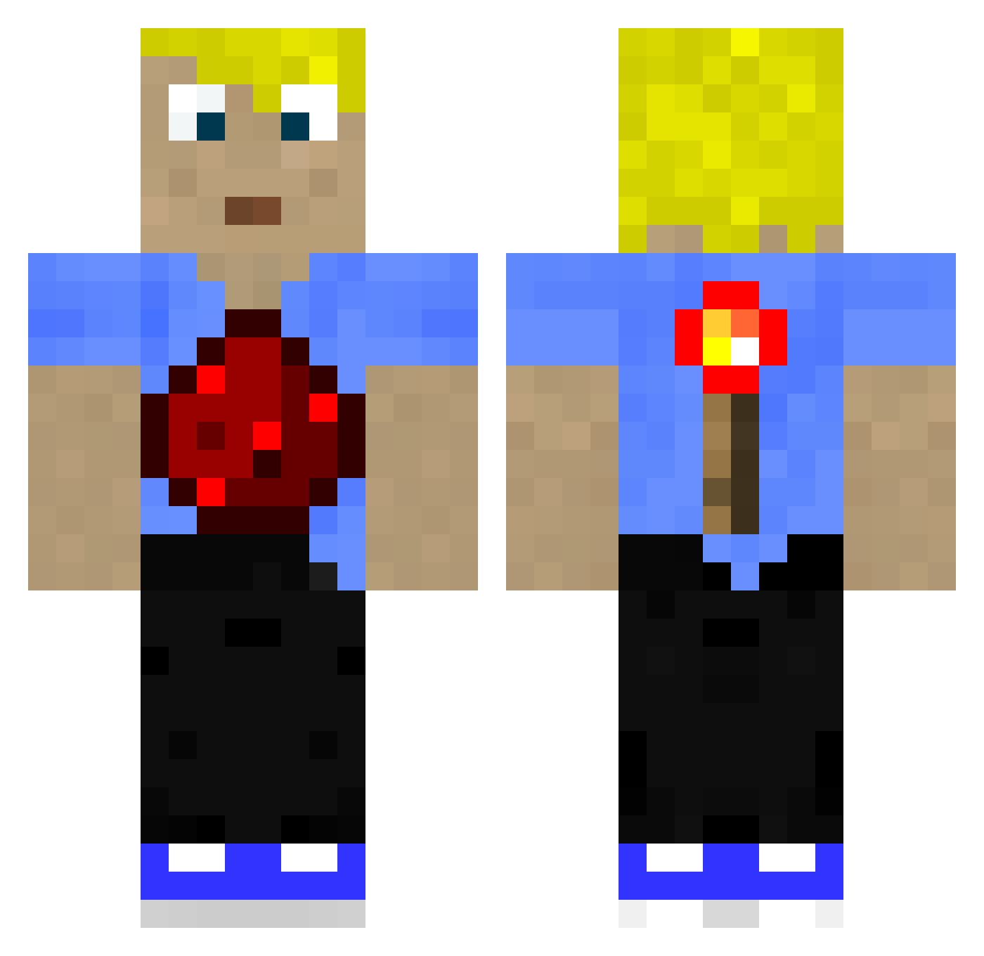 ___Martin Minecraft skin, front and back view