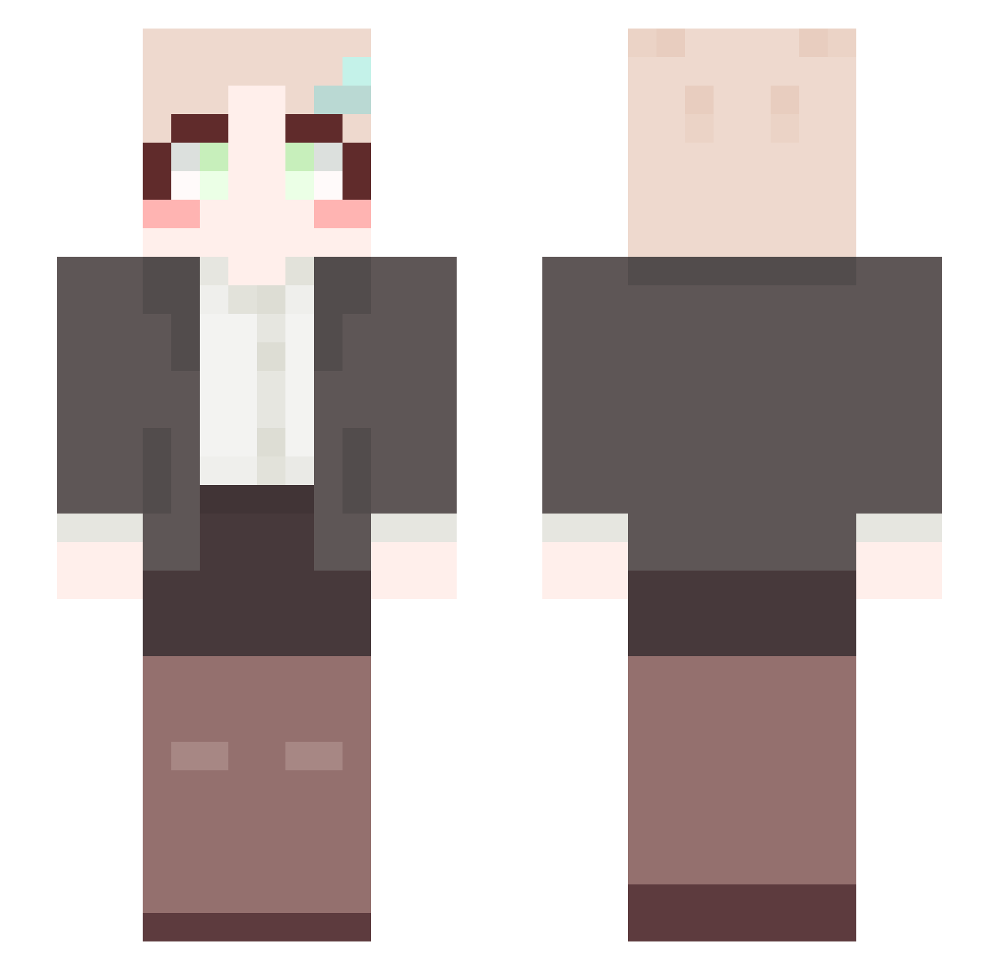 Butter_927 Minecraft skin, front and back view
