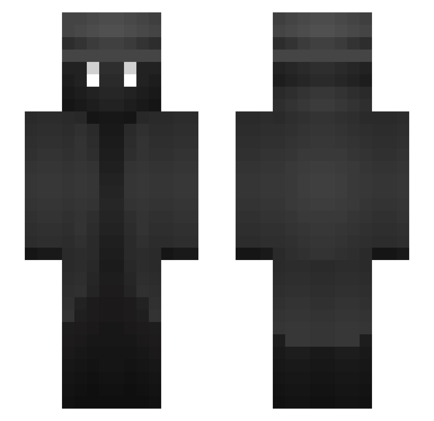 DJGwinni Minecraft skin, front and back view
