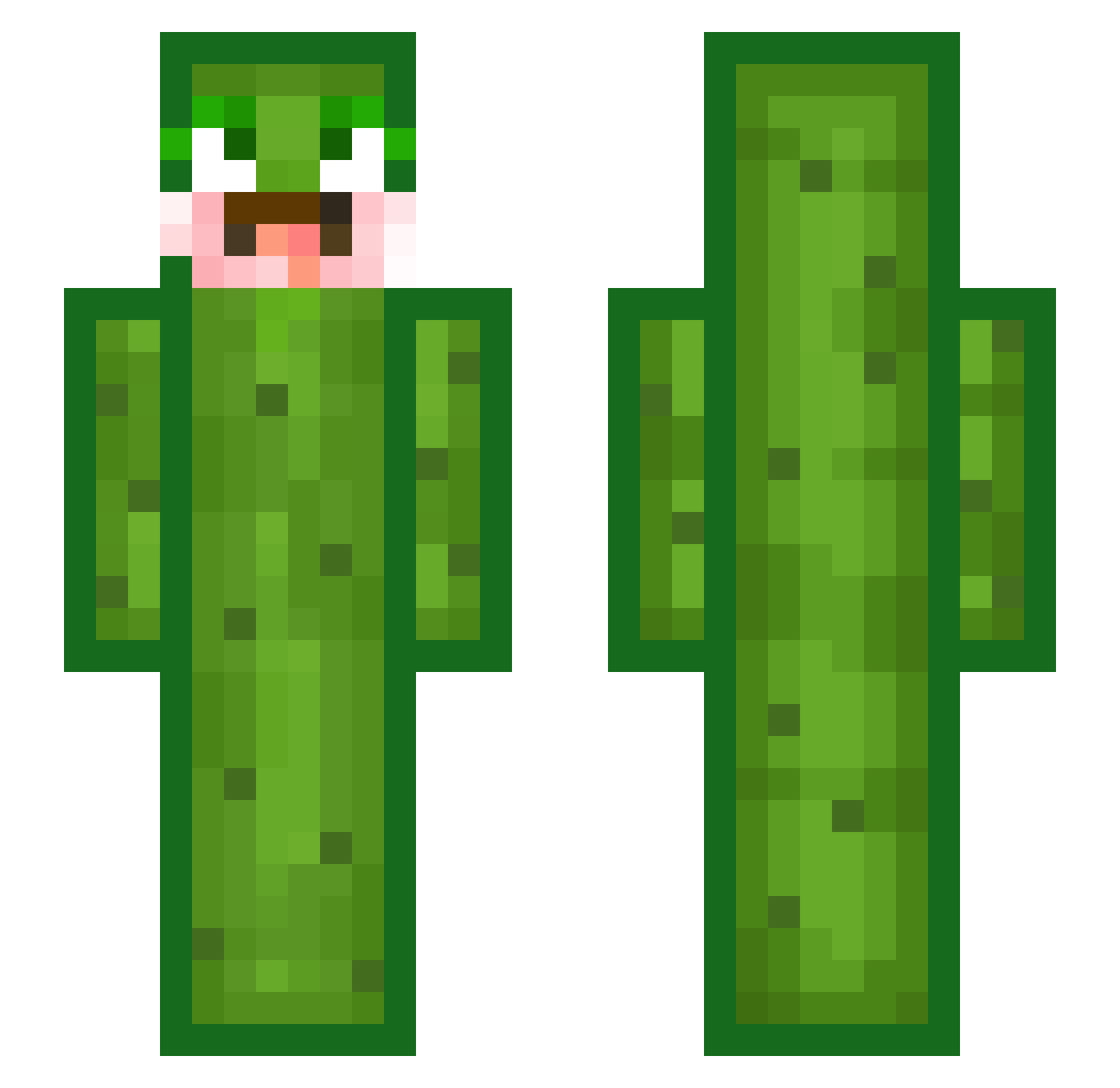 Yeenus_ Minecraft skin, front and back view