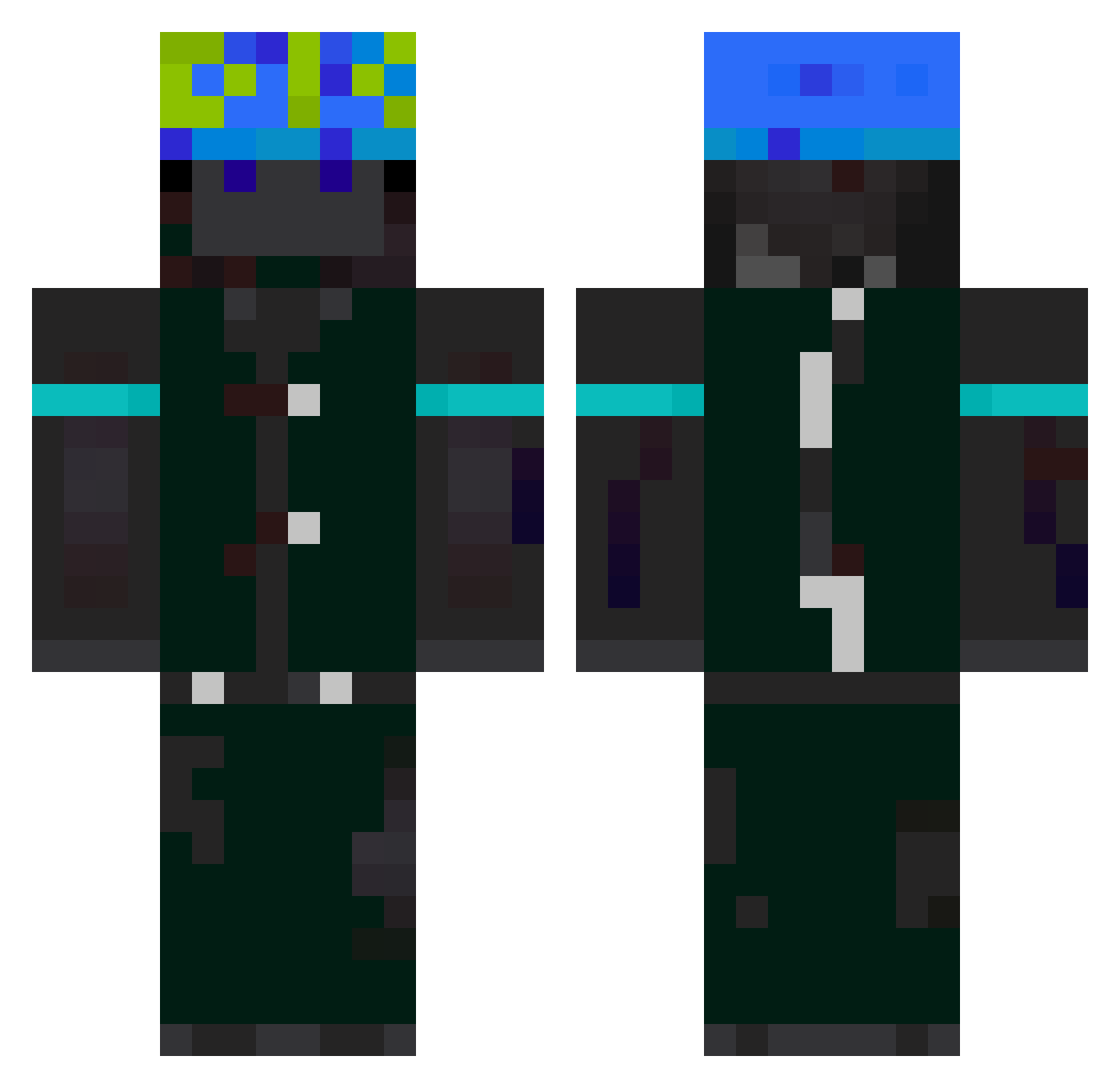 kazukun2014 Minecraft skin, front and back view