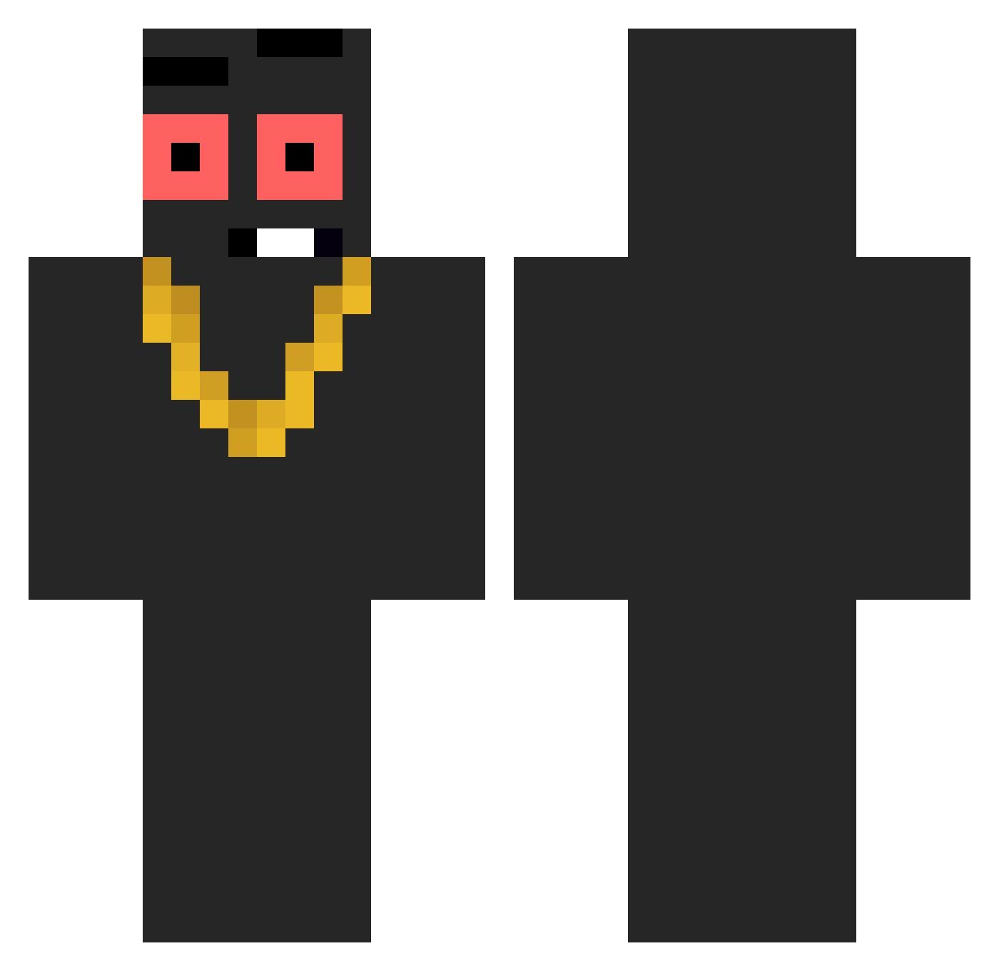 FcSchab Minecraft skin, front and back view