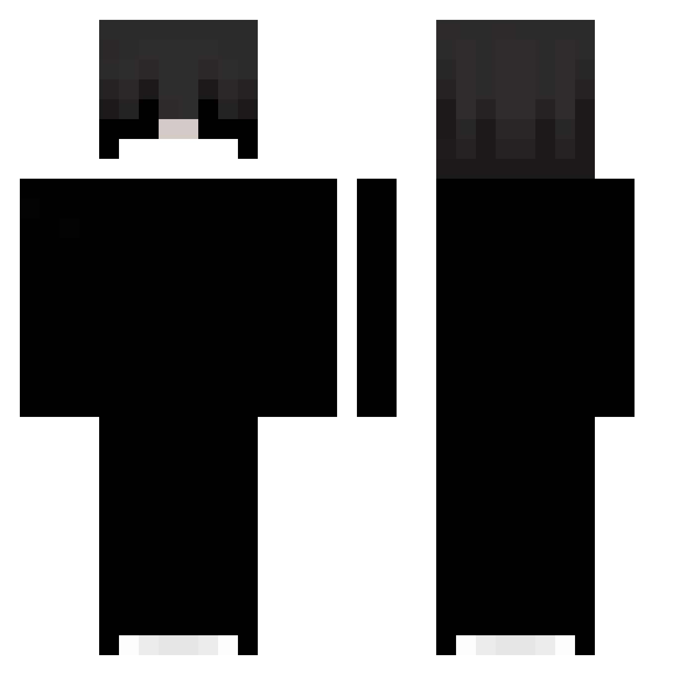 XxThurXxzs Minecraft skin, front and back view