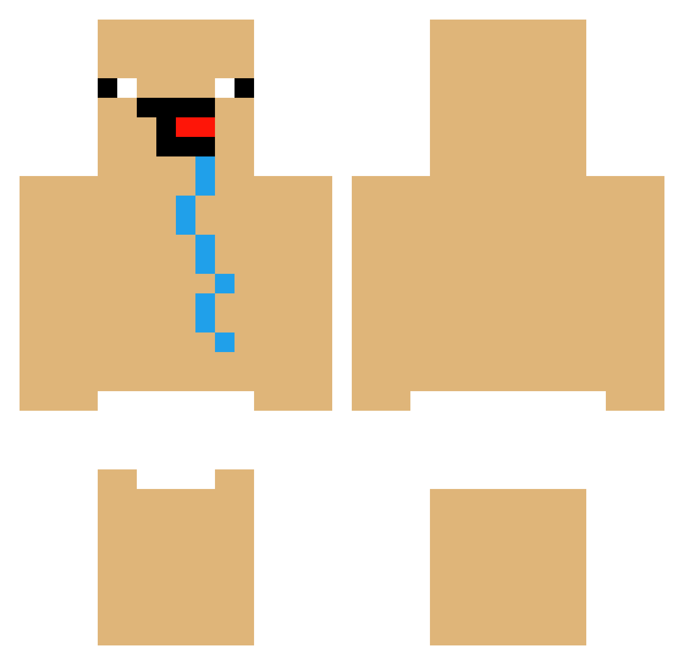 Toast_229 Minecraft skin, front and back view