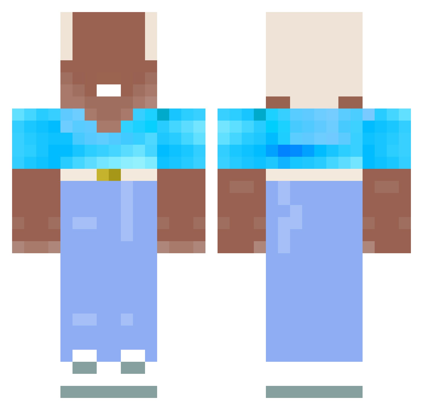 Ryqwq_tw Minecraft skin, front and back view