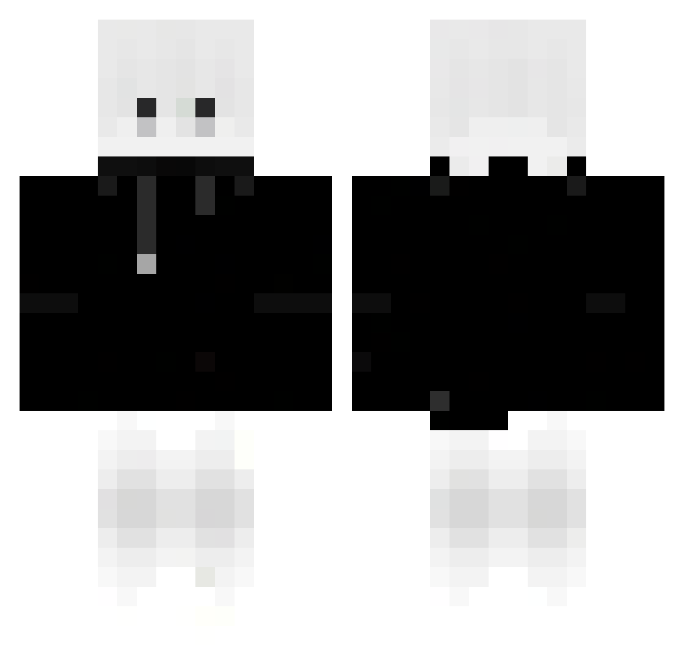 xXGamerwolfXx2 Minecraft skin, front and back view